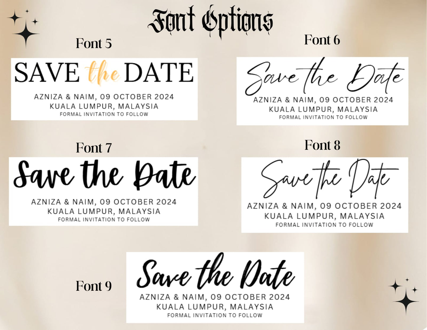 Save The Dates